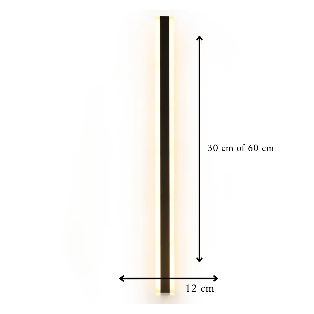 Wandlamp Langwerpig – Minimalistische LED Bedlamp Modern voor Slaapkamer & Woonkamer, 60 cm