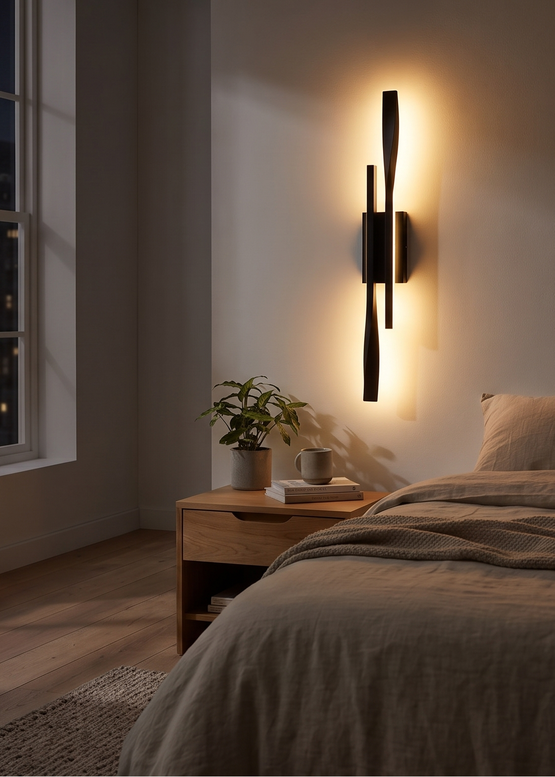 Nordic Wandlamp nacht – after slider 16:9