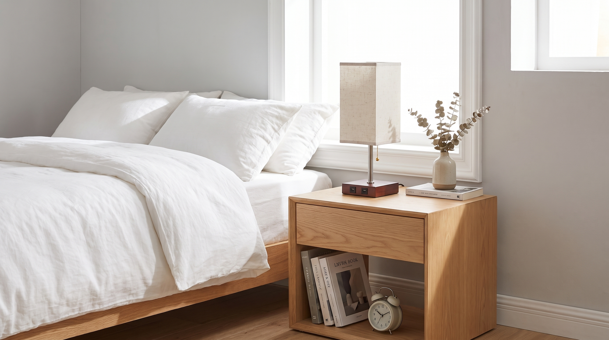 Draadloze Nordic Bedlamp - Dag