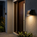 Buitenwandlamp Zwart – Waterdichte LED Gevellamp Modern voor Tuin, Terras & Ingang, 10 cm