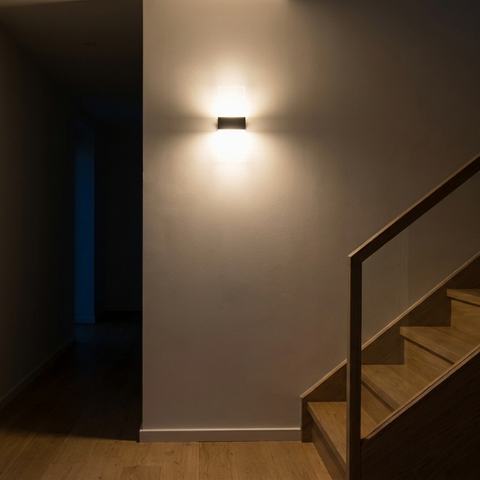 Wall Lamp with Motion Sensor – Wireless Rechargeable LED Sensor Light USB for Cabinet, Hallway & Staircase, Black or White