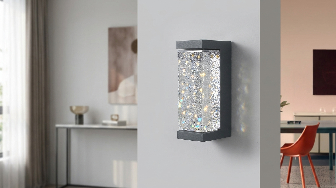 Wandlamp Kristal overdag - voor