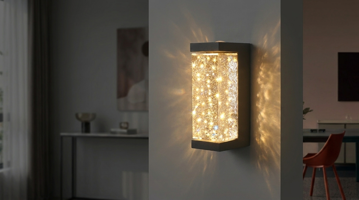 Wandlamp Kristal nacht - na