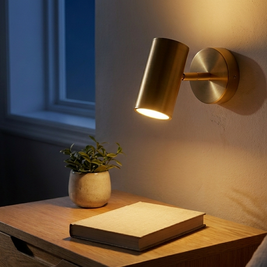 Wandlamp Goud – Minimalistische Nordic LED Bedlamp Goud of Zwart voor Slaapkamer, Studeerkamer & Hal