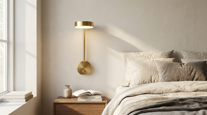 Wandlamp Goud Draaibaar dag