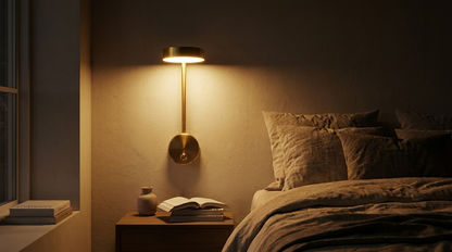 Wandlamp Goud Draaibaar nacht