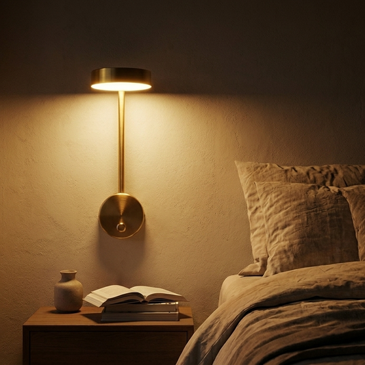 Wandlamp Goud Draaibaar vierkant