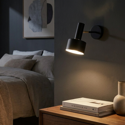 Gold & Black Wall Lamp – Luxury LED Wall Light with Warm Light for Living Room, Bedroom & Hallway