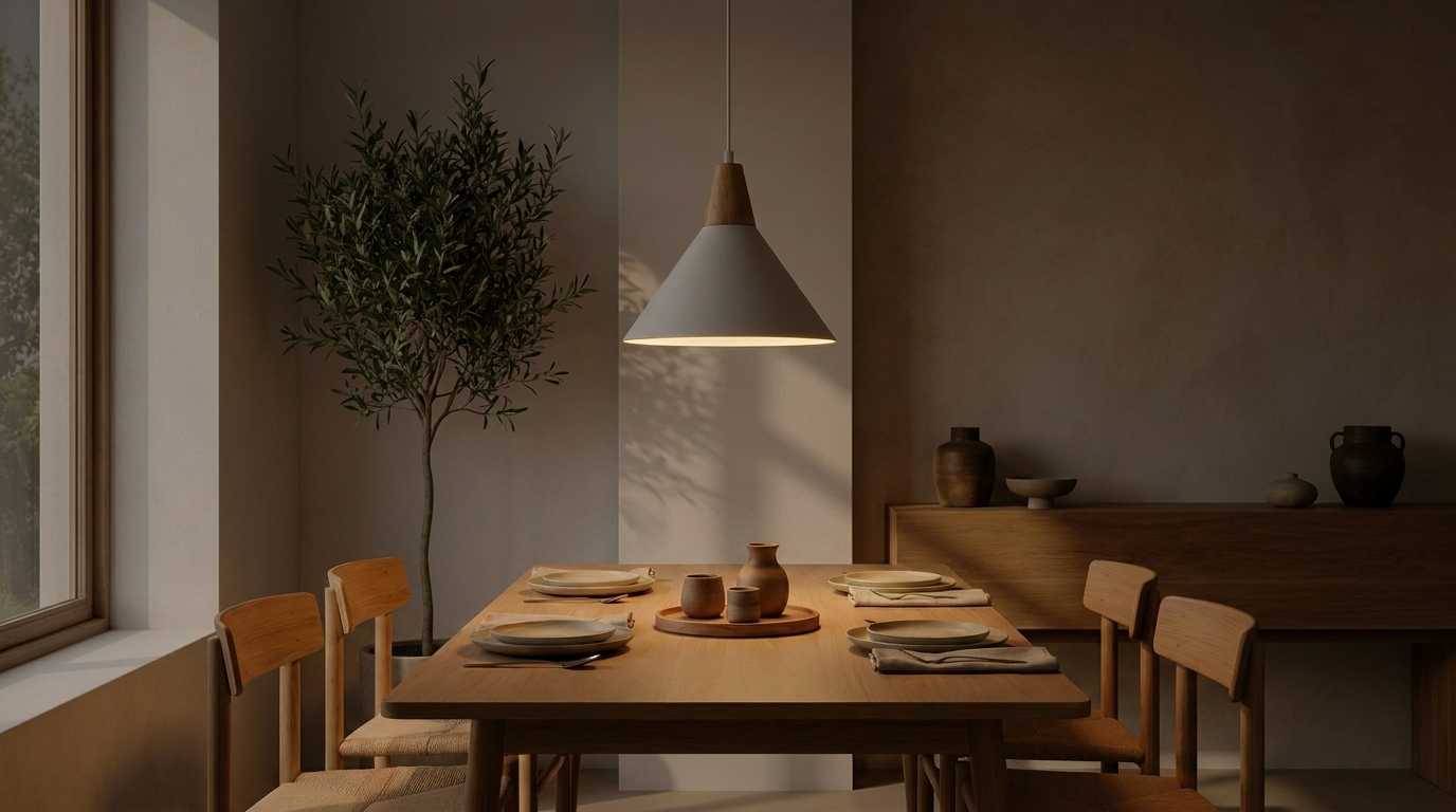 Hanglamp Hout Japandi nacht - after